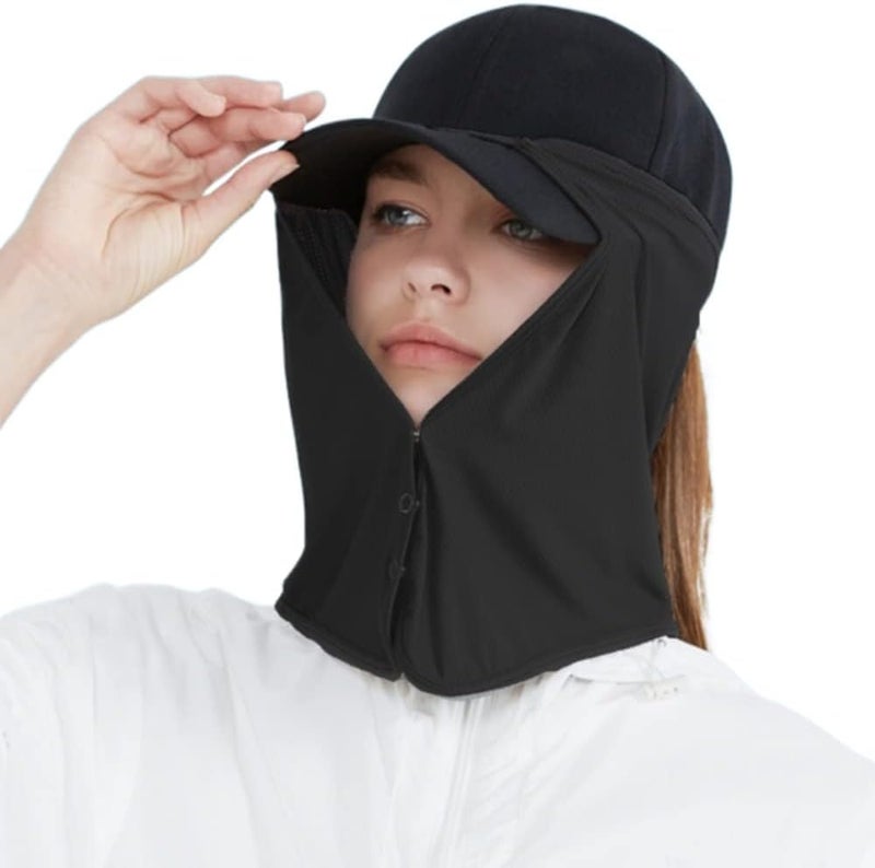 WITHMOONS Sun Face Neck Drape Protection UV Shield Visor Cooling Protection - Image 1
